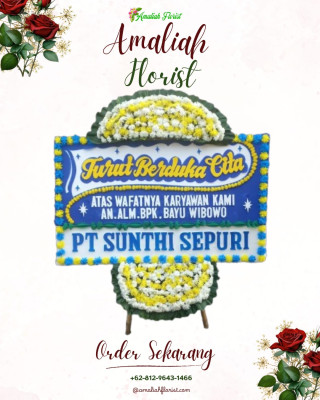 Papan Bunga Duka di Lolong Belanti